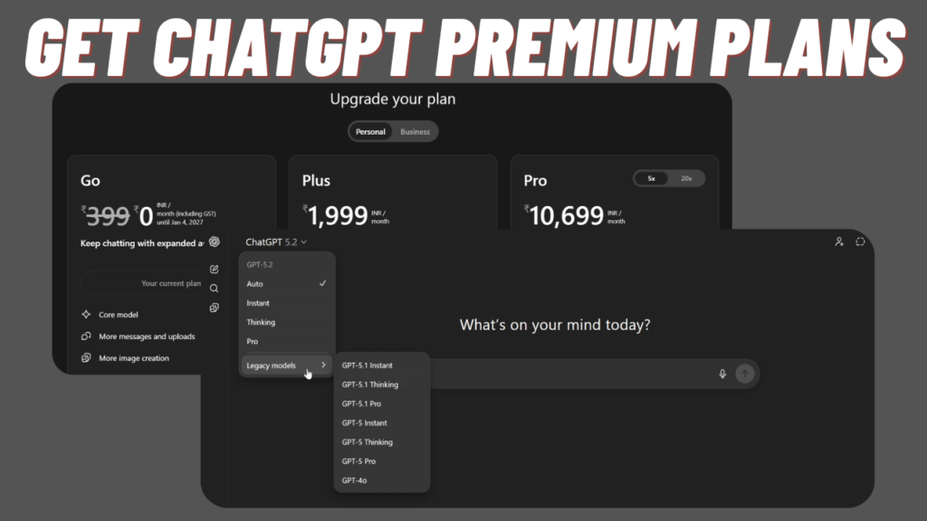 How to Get ChatGPT Premium for Free in 2026 (Step-by-Step)