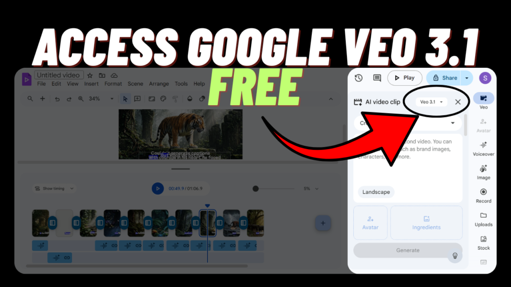How to Access Google Veo 3.1 AI Video Tool for Free