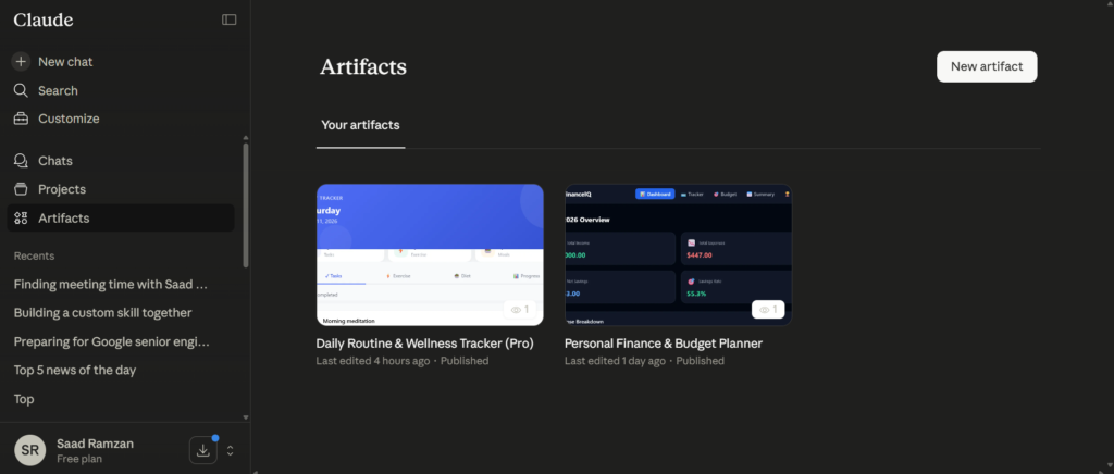 artifacts in claude ai