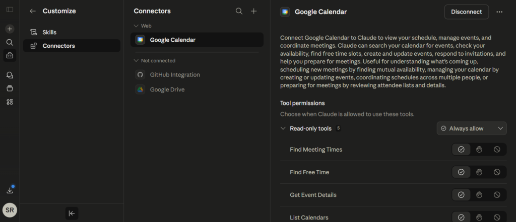 connectors in claude ai
